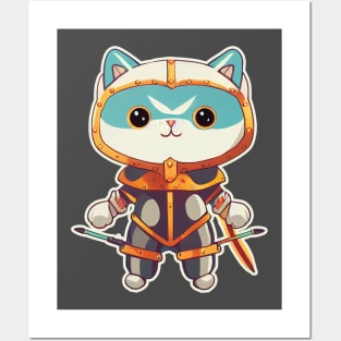 Chibi Cute Cat In Costume Posters and Art